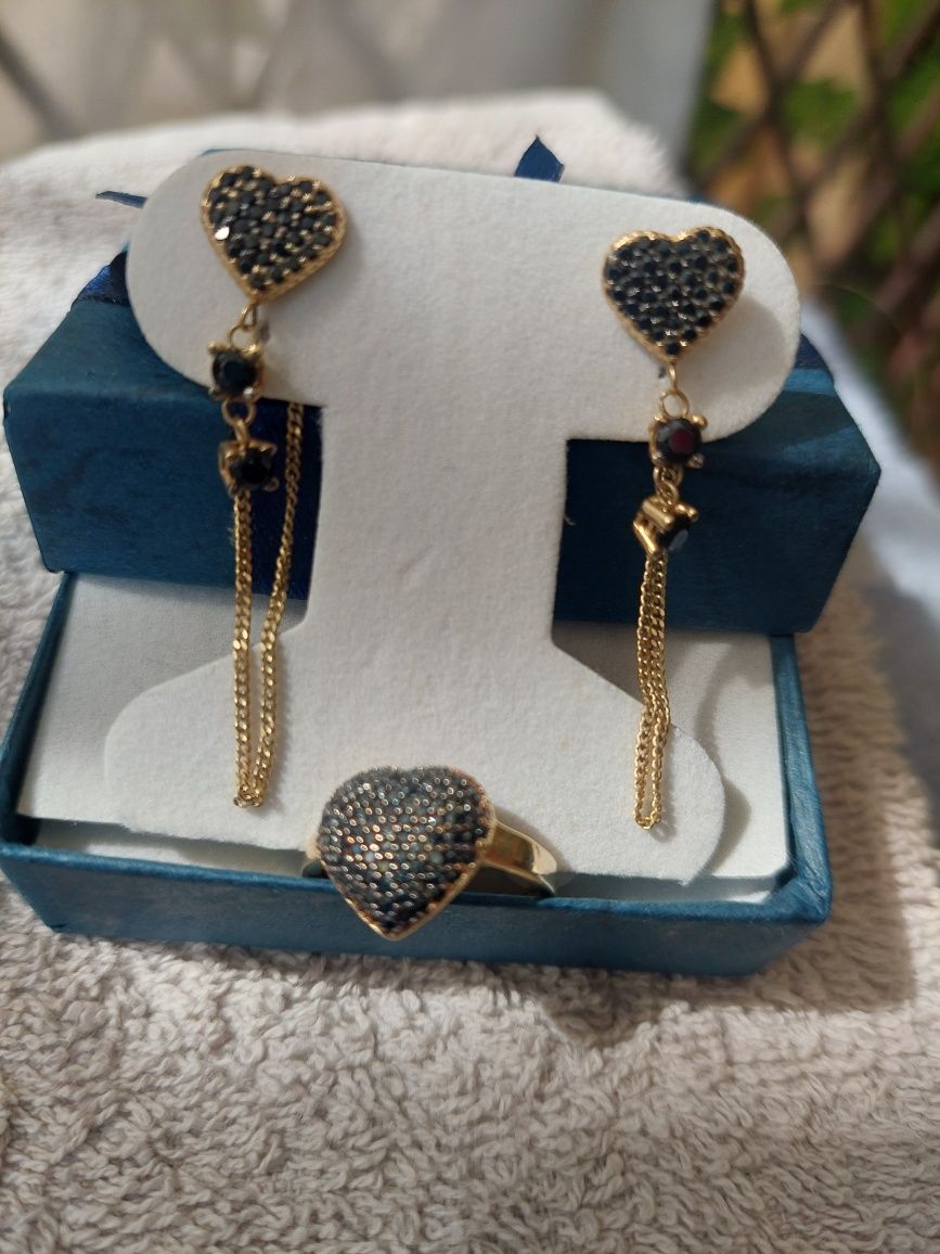 Set aur 14k inel si cercei