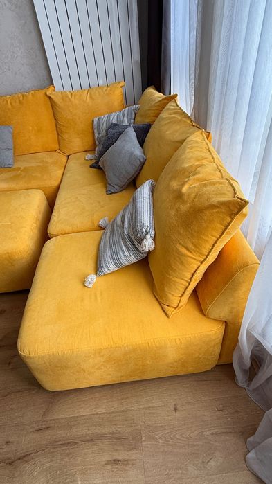 Модулен диван Feydom matacao жълт