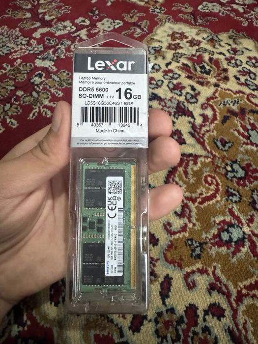 ddr5 16gb 5600Mhz sodimm ishlatilmagan