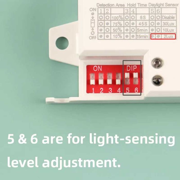 Senzor de miscare cu microunde prezenta 360 grade 220V alb