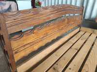 Vând pat din lemn de stejar 120/ 190 cm