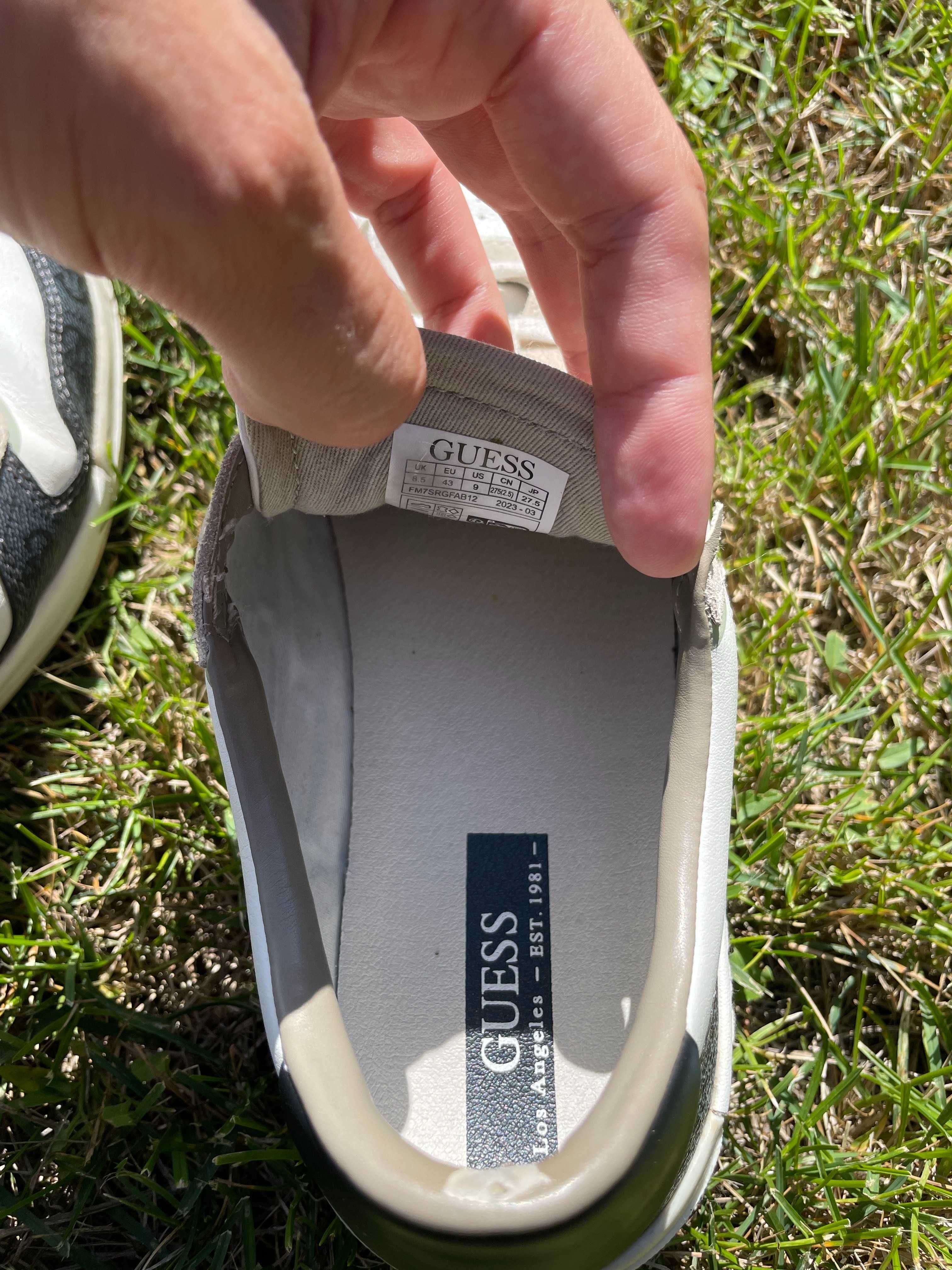 Guess Еко-кожени маратонки тип "sneakers"