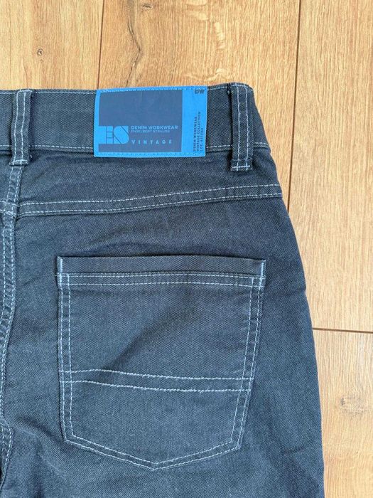 Engelbert Strauss 46 S barbati pantaloni scurti Denim Workwear Nou
