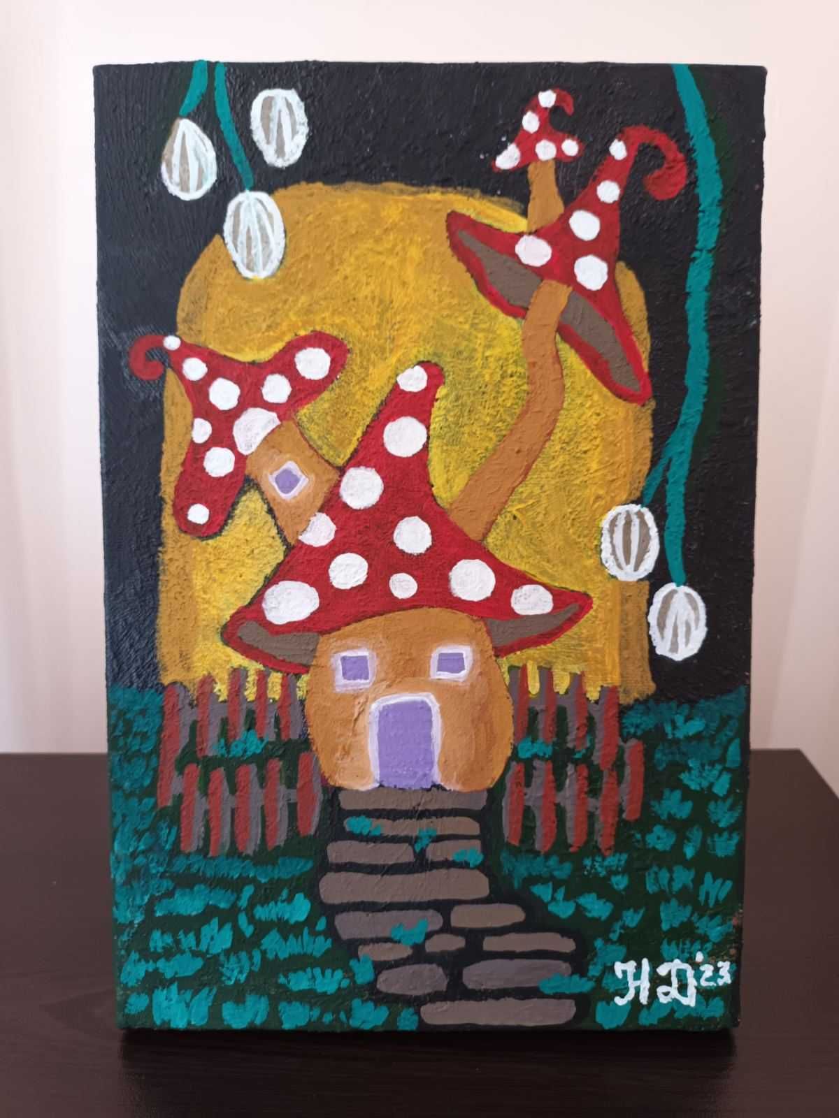 НОВА картина, рисувана с акрил 20х30см, Спиди/лично предаване