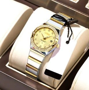Ceas Elegant Poedgar - Gold/ Gold Black / Gold White