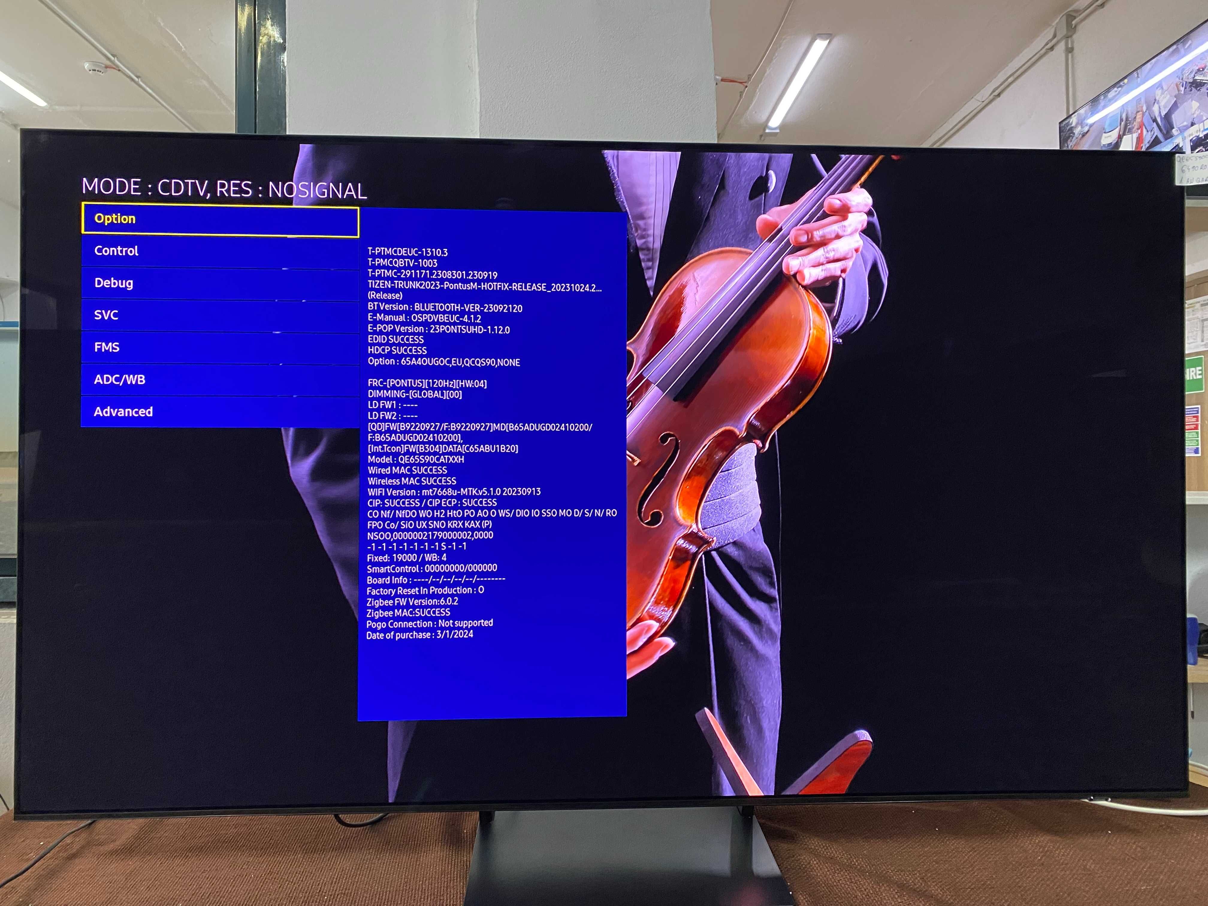 Televizor SAMSUNG OLED 65S90C, 163 cm, Smart, 4K Ultra HD, 100 Hz