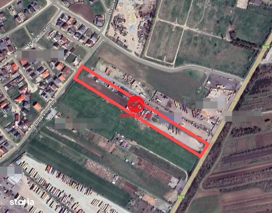 Teren intravilan, deschidere 2 strazi, 10.000 mp Posibilitate Lotizare