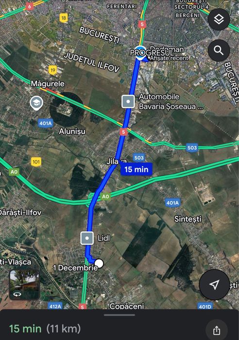 Teren Intravilan 1 Decembrie Ilfov