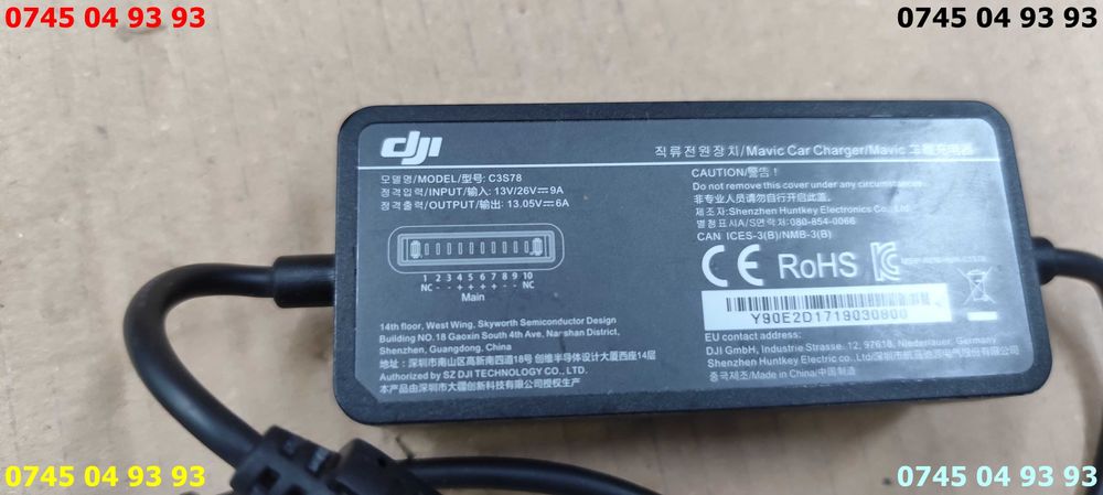 alimentator incarcator C3S78 auto drona Mavic
