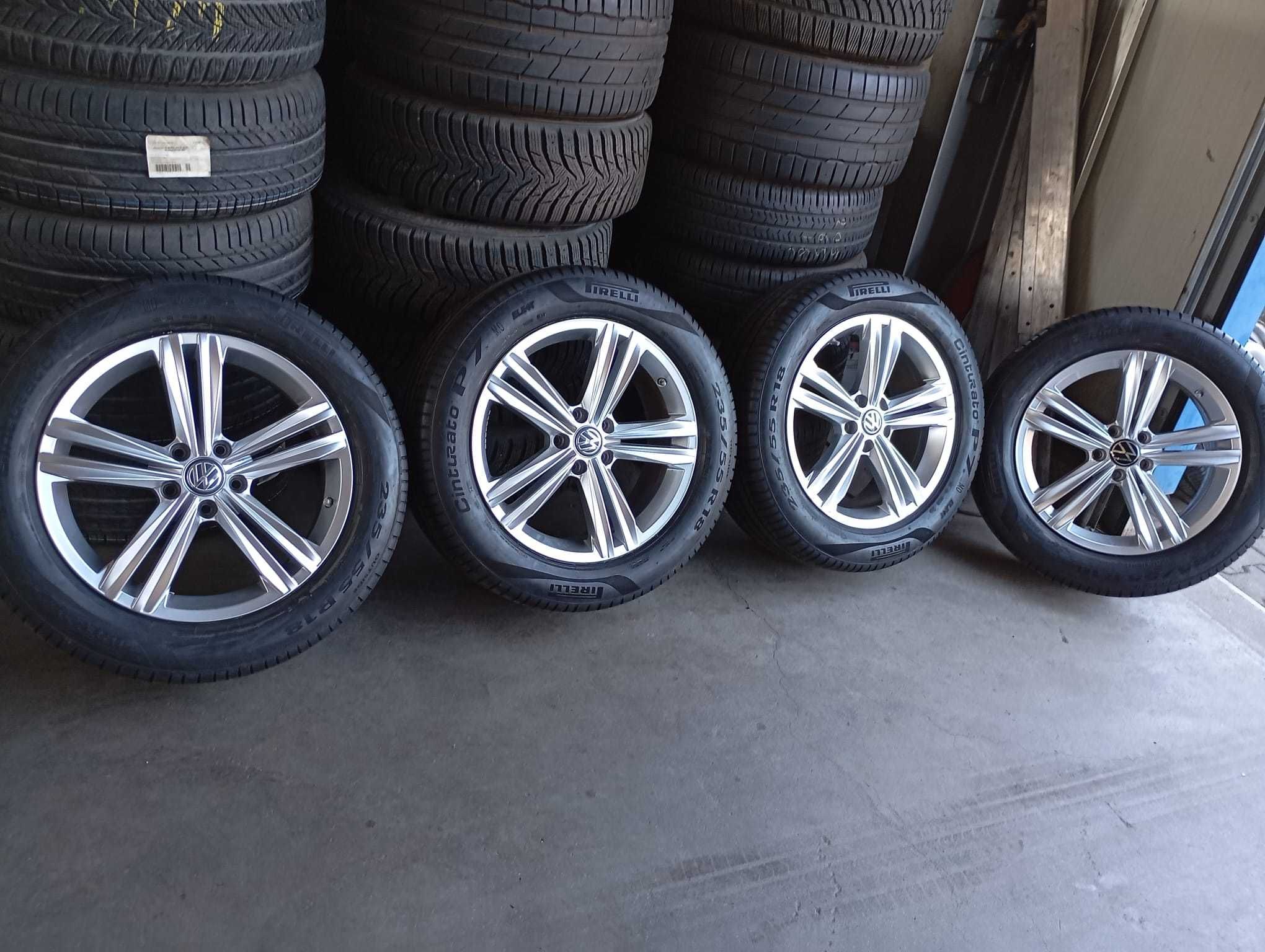 Jante  Volkswagen Tiguan Passat 235 55 18 Pirelli Cinturato P7 MO