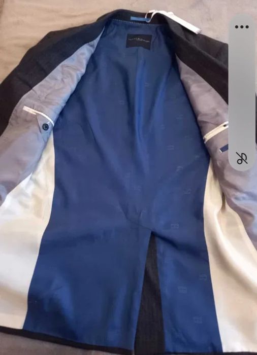 Sacou original Tommy Hilfiger, gri, mărimea L