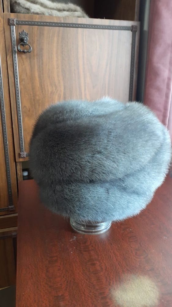 Шапка. Голубая норка