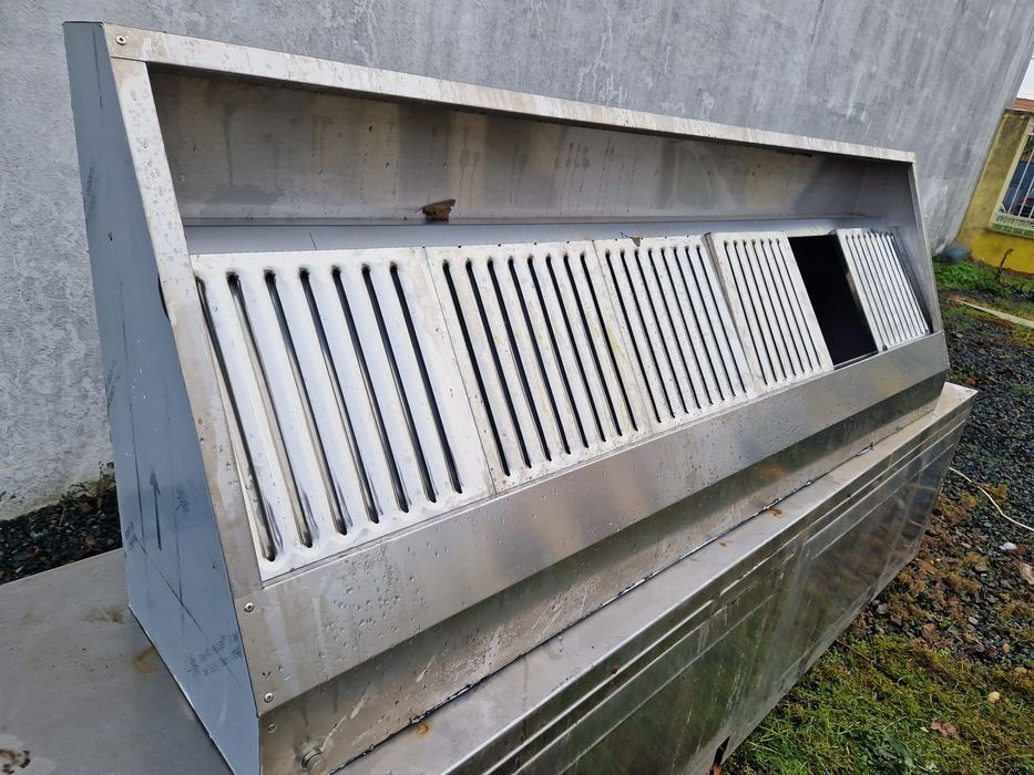 Hota inox gros cu filtre inox, de perete sau centrala