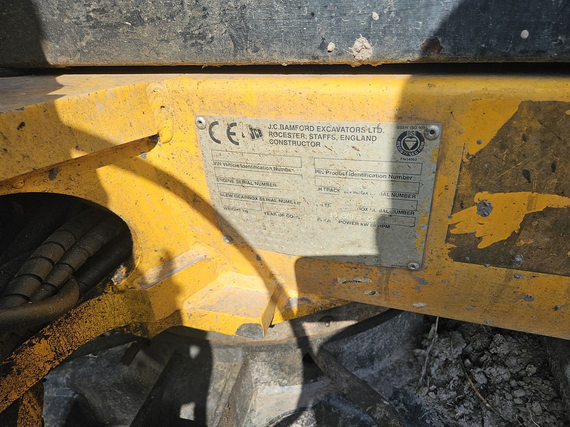 Excavator JCB 3500 kg