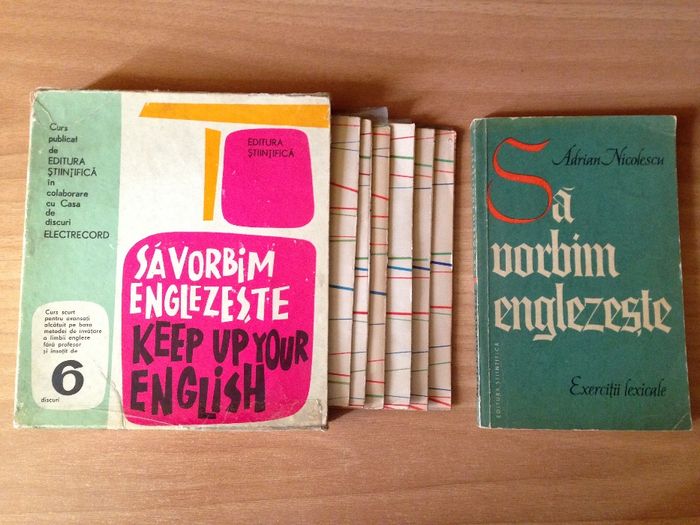 "Sa vorbim englezeste / Keep Up Your English", Carte+ 6 discuri vinil