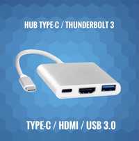 HUB переходник Type-c Macbook iPad HDMI USB