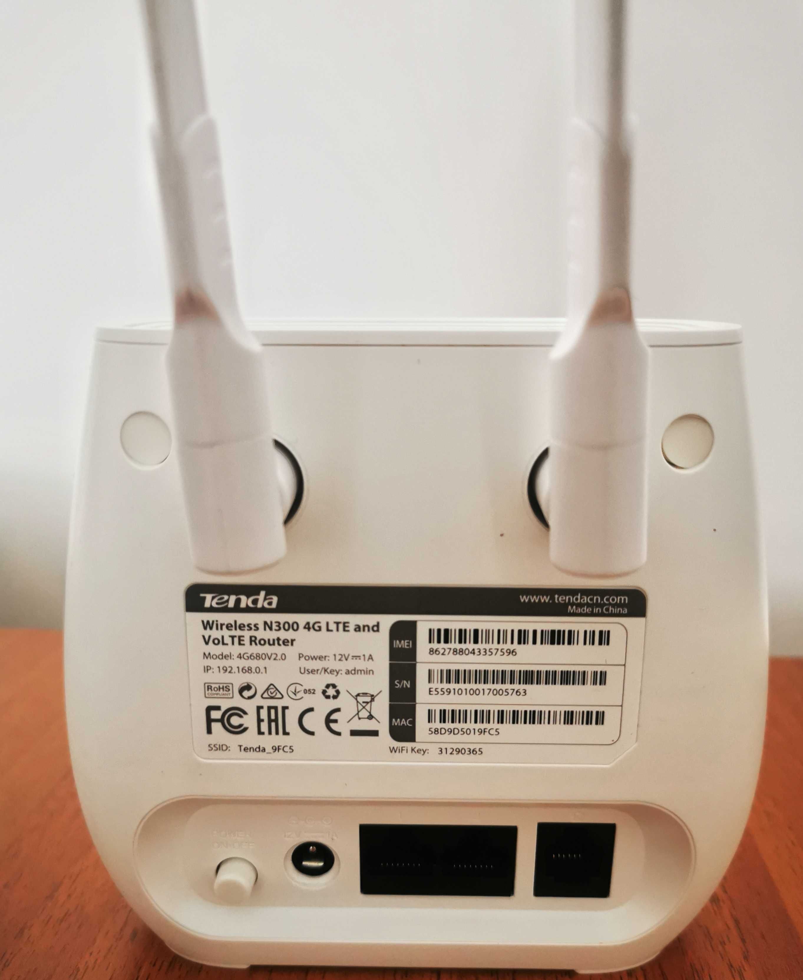 Router Wireless TENDA 4G680 V2, 300 Mbps, 4G LTE