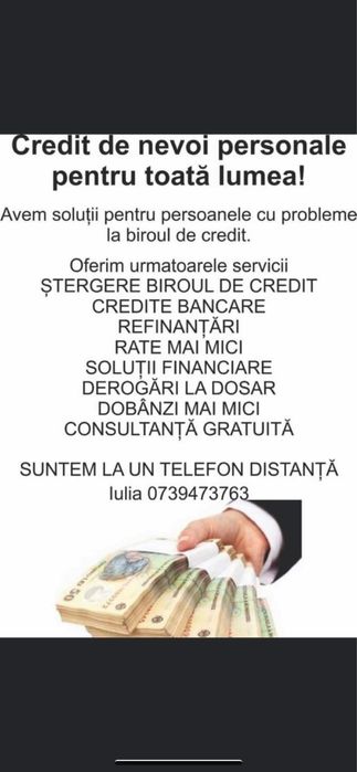 Credit de nevoi personale stergeri din biroul de credite broker