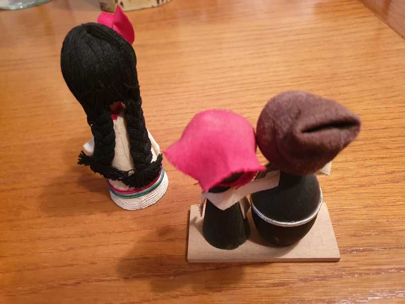 Големи и малки български дървени фигурки ръчна изработка 60-те и 70-те