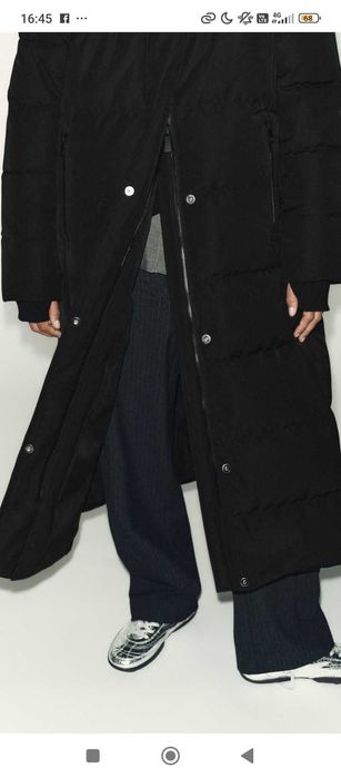 Дамска зимна дълга топла пухенка Зара