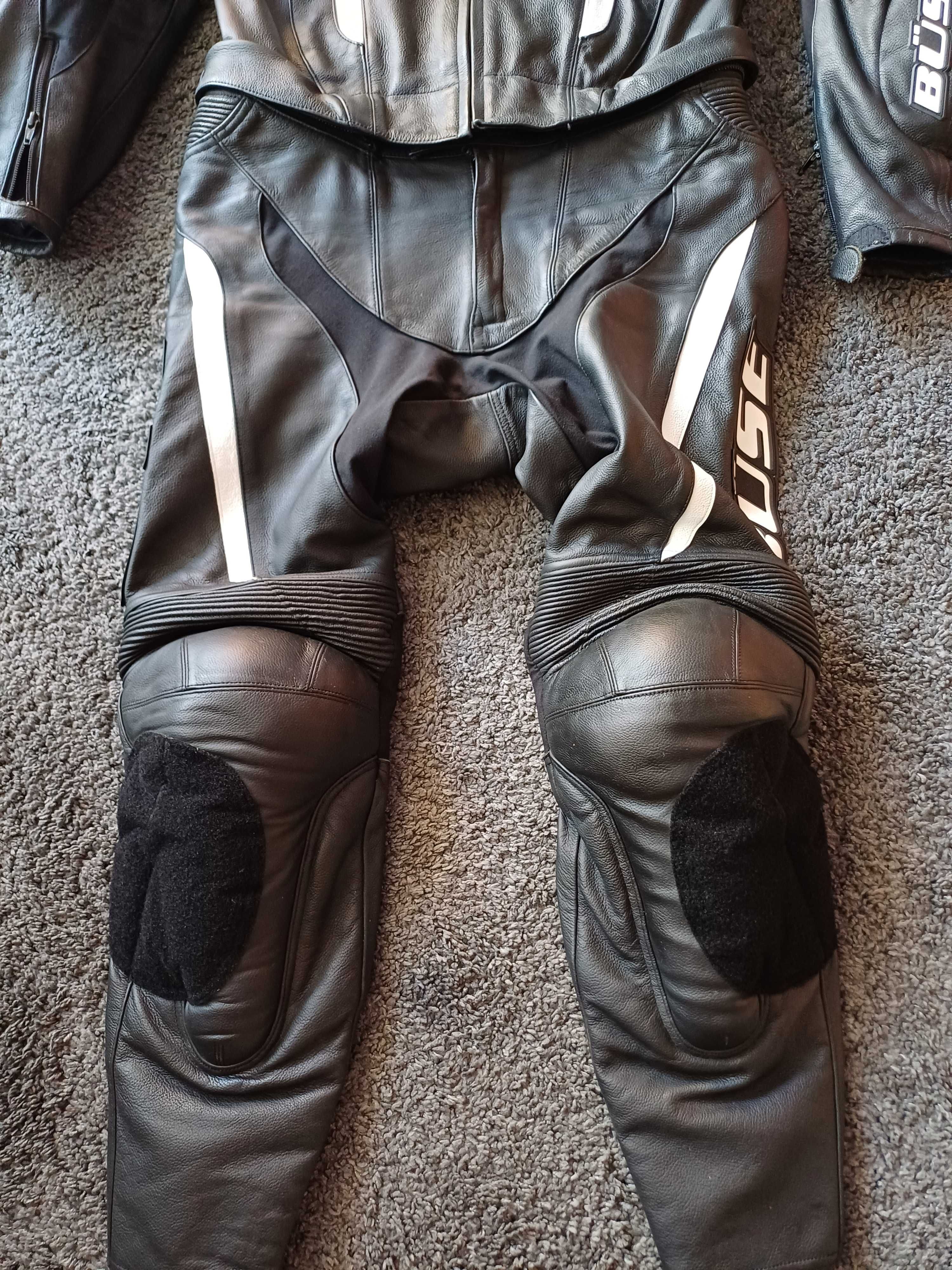 52 L BÜSE Combinezon Costum moto piele din două piese