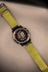 Curea verde textil Garmin Fenix 26mm