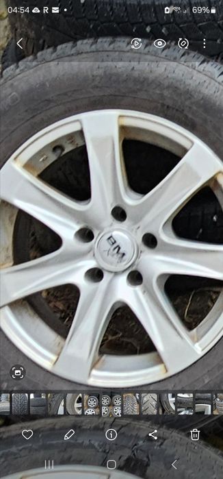 Rotii,Jante 5x112 anvelope Nokian iarna 215/65R16