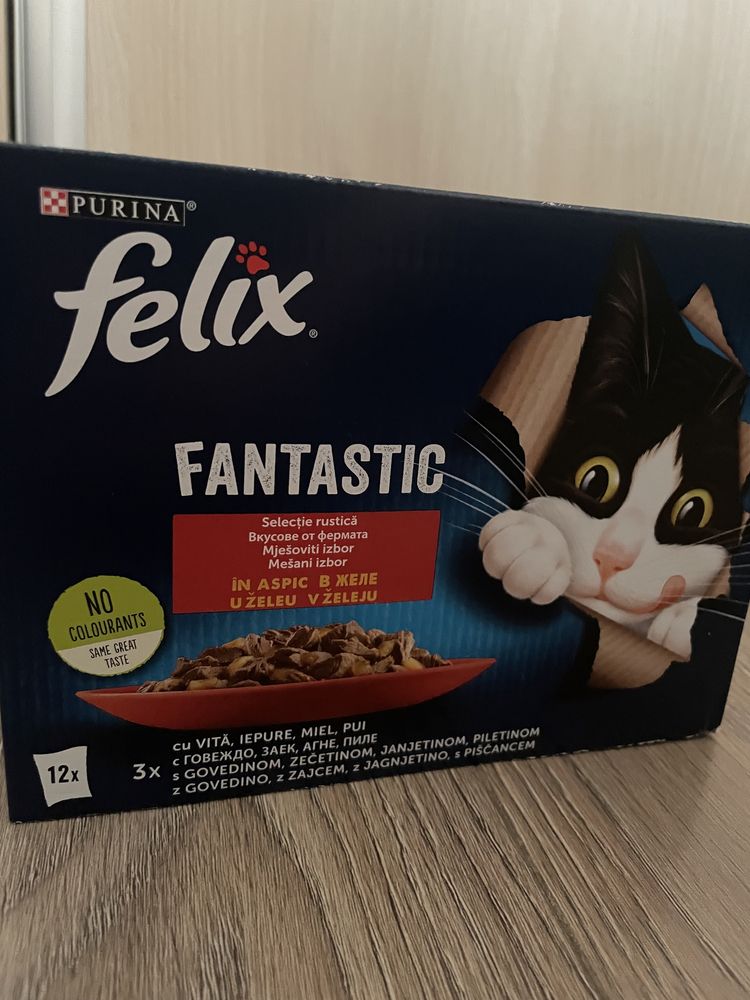 Mancare pisici Felix 12 plicuri
