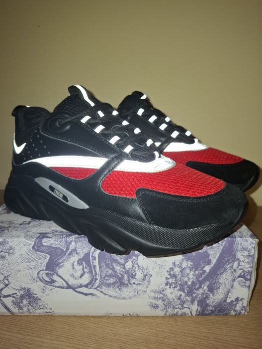 Adidasi Dior B22 Black & Red