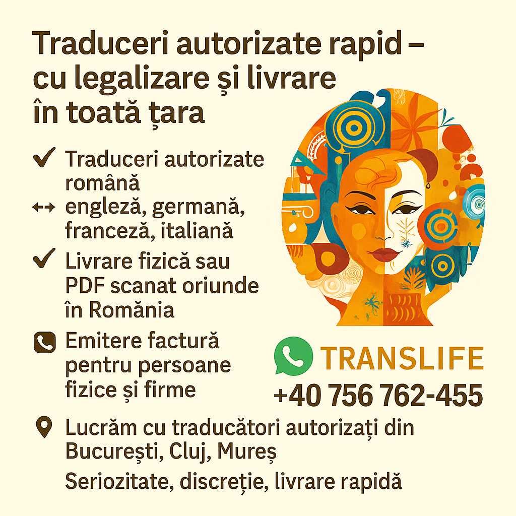 Traduceri autorizate rapid – cu legalizare și livrare în toată țara