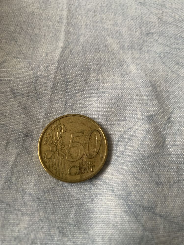Moneda 50 euro centi anu 1999