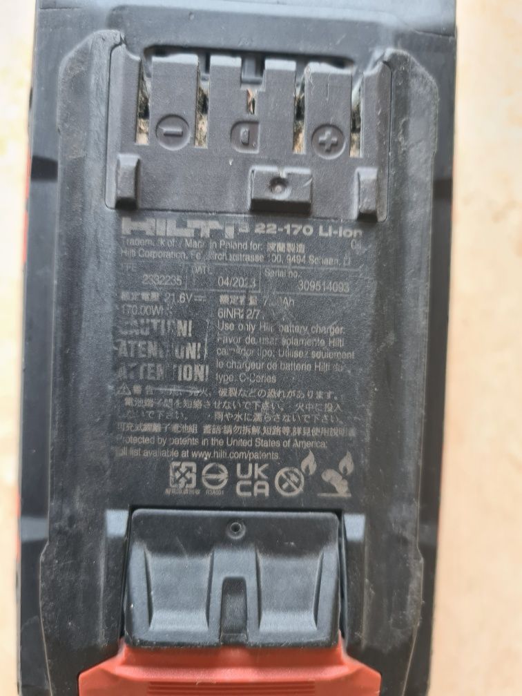 Hilti B22-170/22V/8Ah nuron, B36/5,2 Ah , B22/2,6 Ah