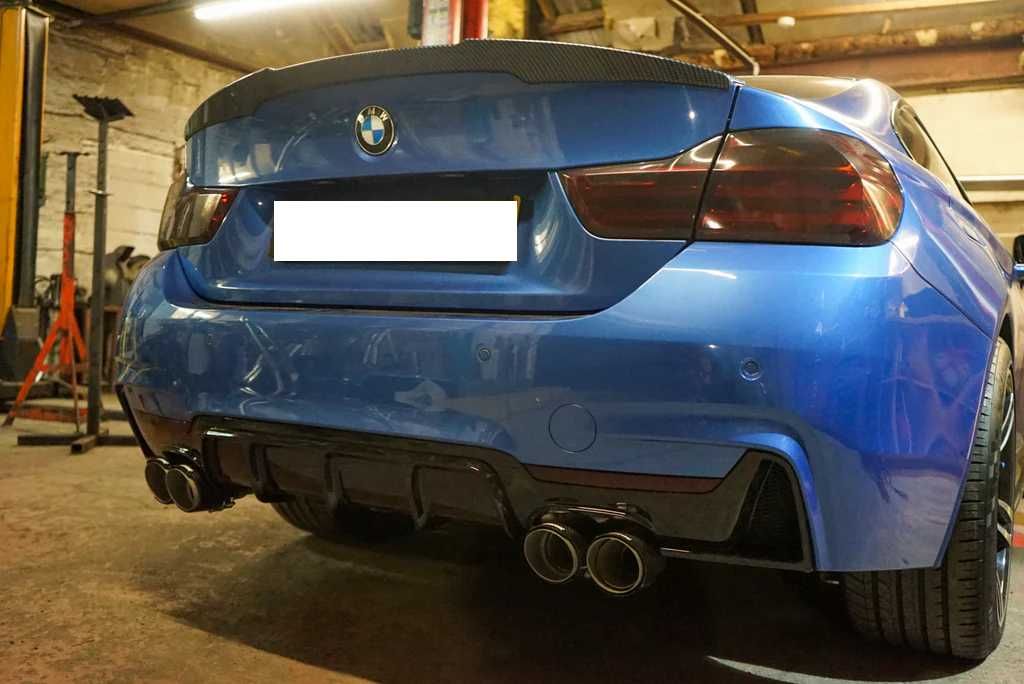 Difuzor Bara Spate M Performance BMW F32 F33 F36, Evacuari Duble Quad