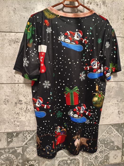 Tricou amuzant tematica de Crăciun pentru bărbați XL nou
