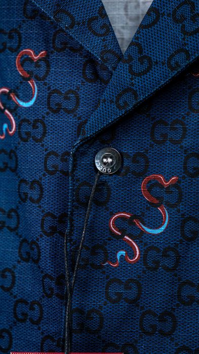Лимитирана Риза Gucci Printed Cotton Ripstop (The Year of Snake)