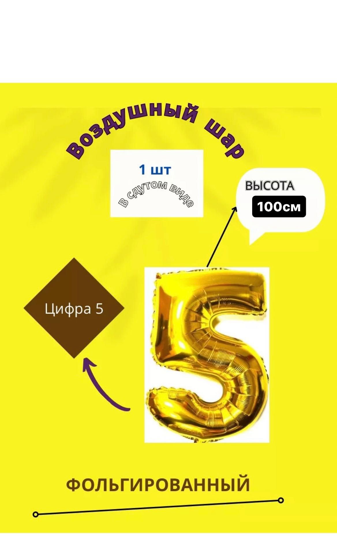 Воздушный шар цифра