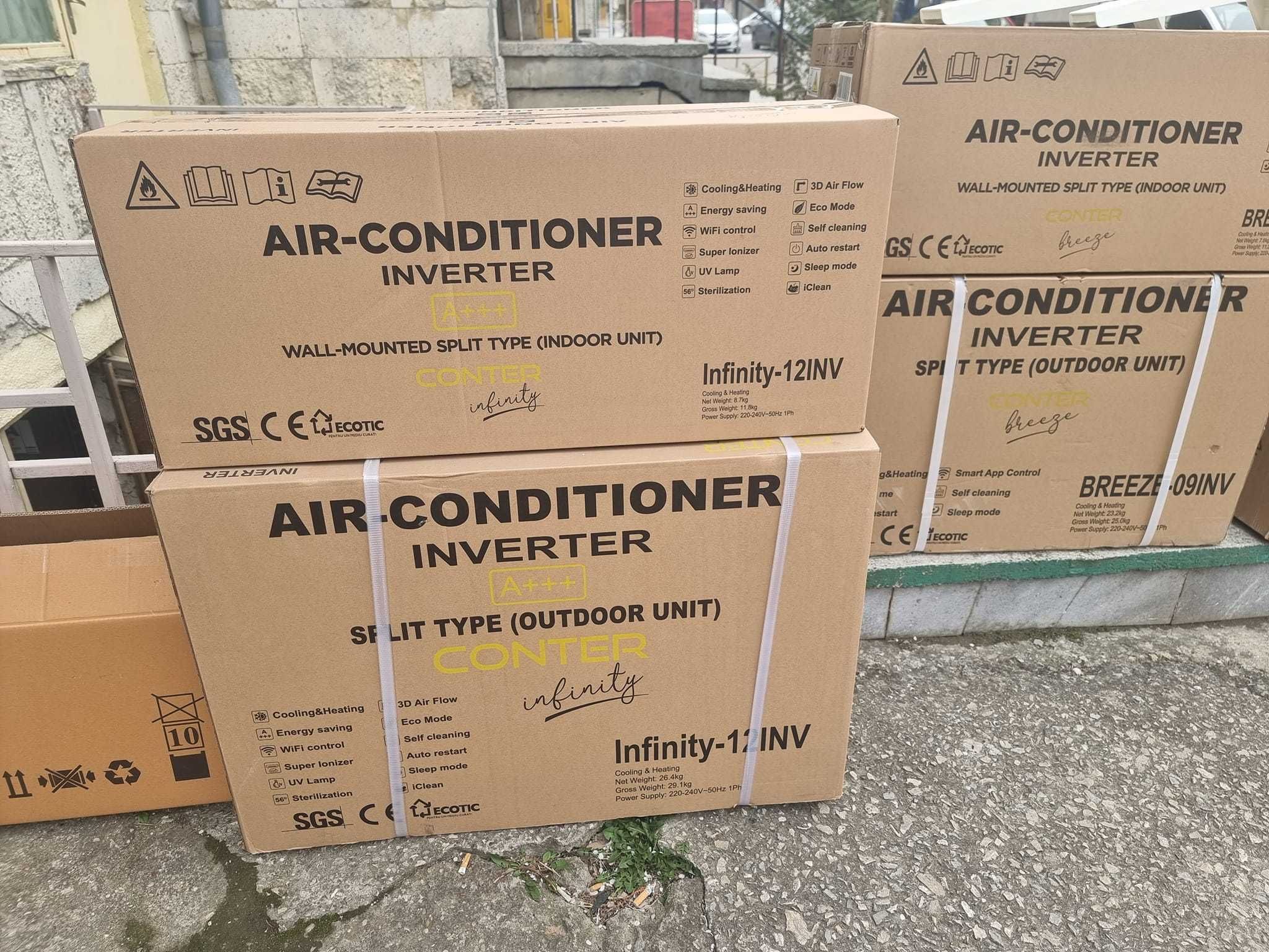 МЕГА Промо !!! Инверторен климатик CONTER Breeze Midea 24000 BTU A++