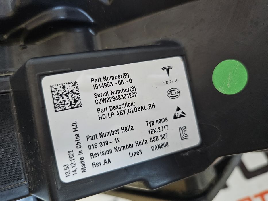 Far dreapta led Tesla 3 / Y Facelift dupa 2021 cod 1514953-00-D