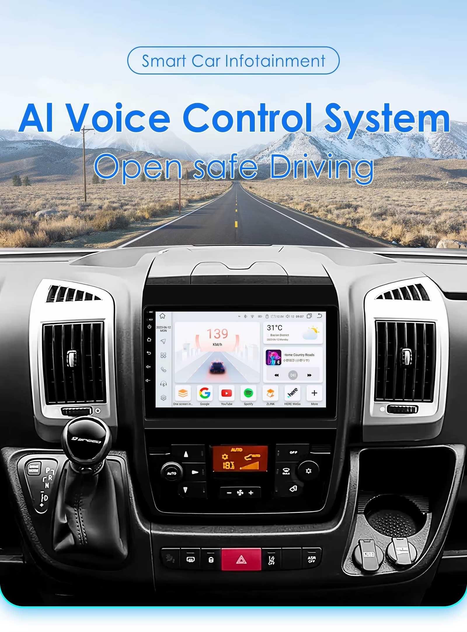 Мултимедия Android Fiat Ducato Peugeot Boxer Citroen Jumper навигация