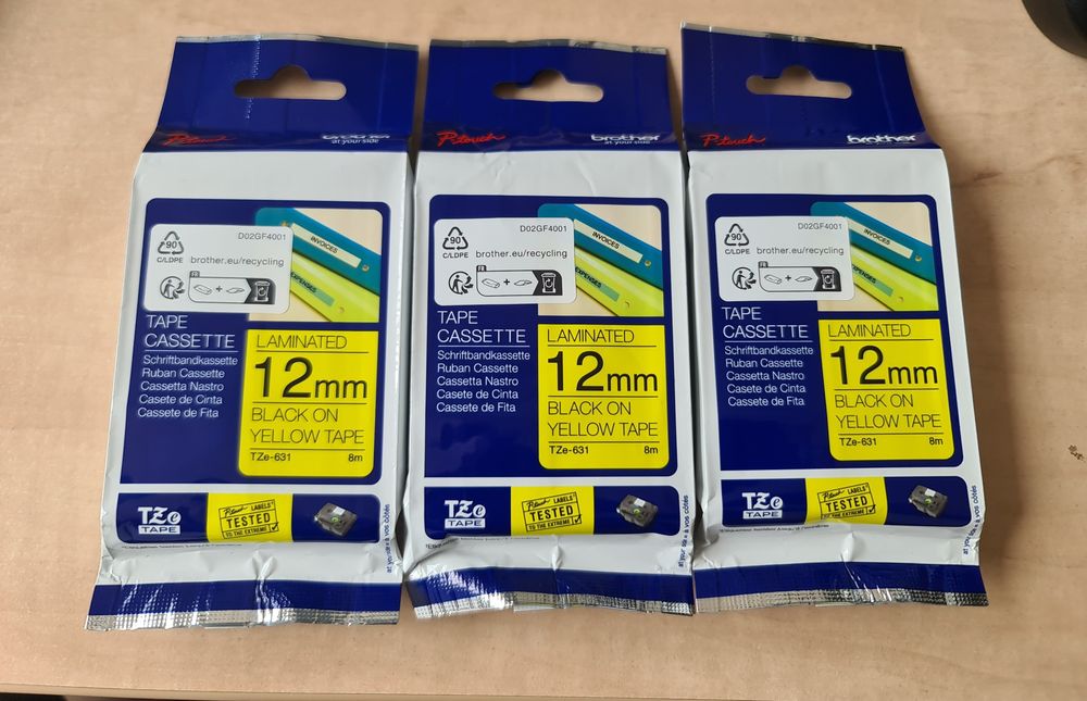 Etichete Brother TZE631 12mm