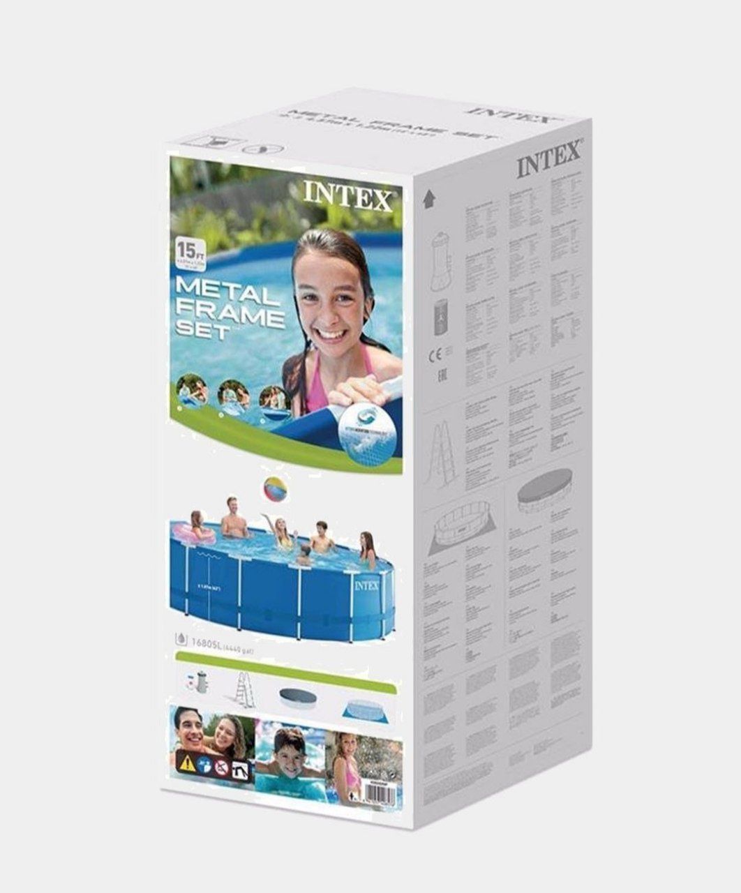 Каркасный бассейн 457×122 INTEX стойка бассейн stoyka basseyn baseyin