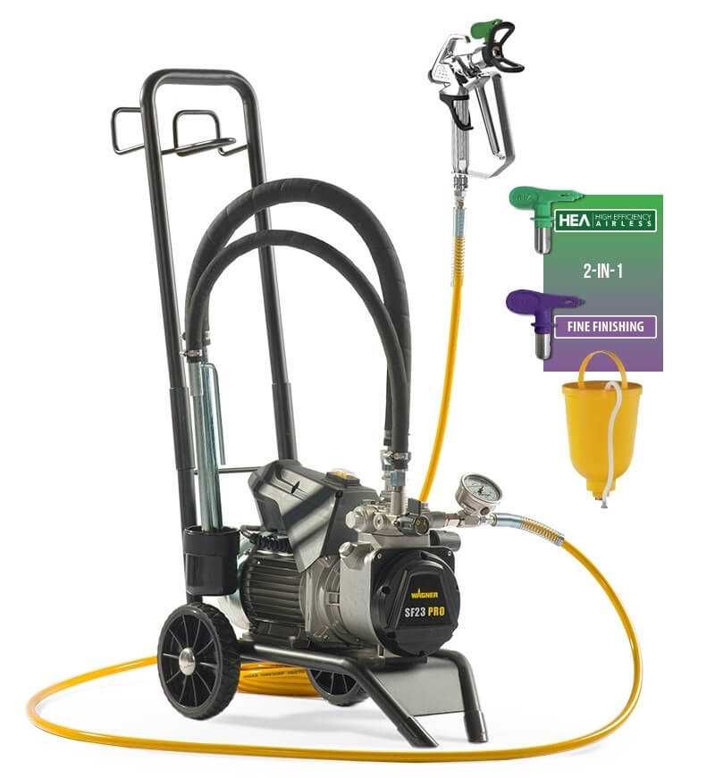 Pompa airless Wagner SuperFinish 23 PRO Cart HEA, 2.6 l/min, 0,023”