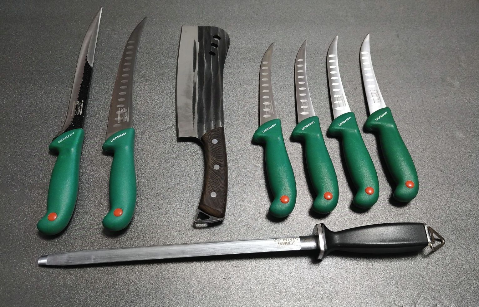 Set Cutite Macelarie 8 Piese Germany GREEN