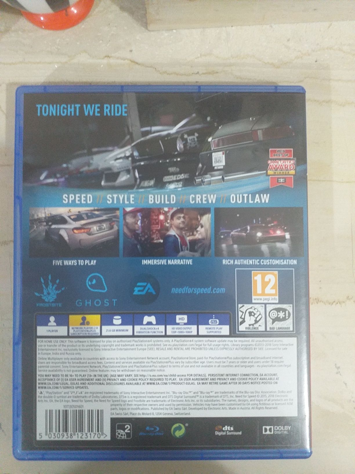 Need for Speed 2015 PS4