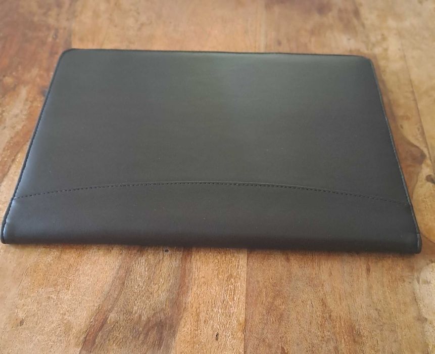 папка луксозна за документи кожена черна A4