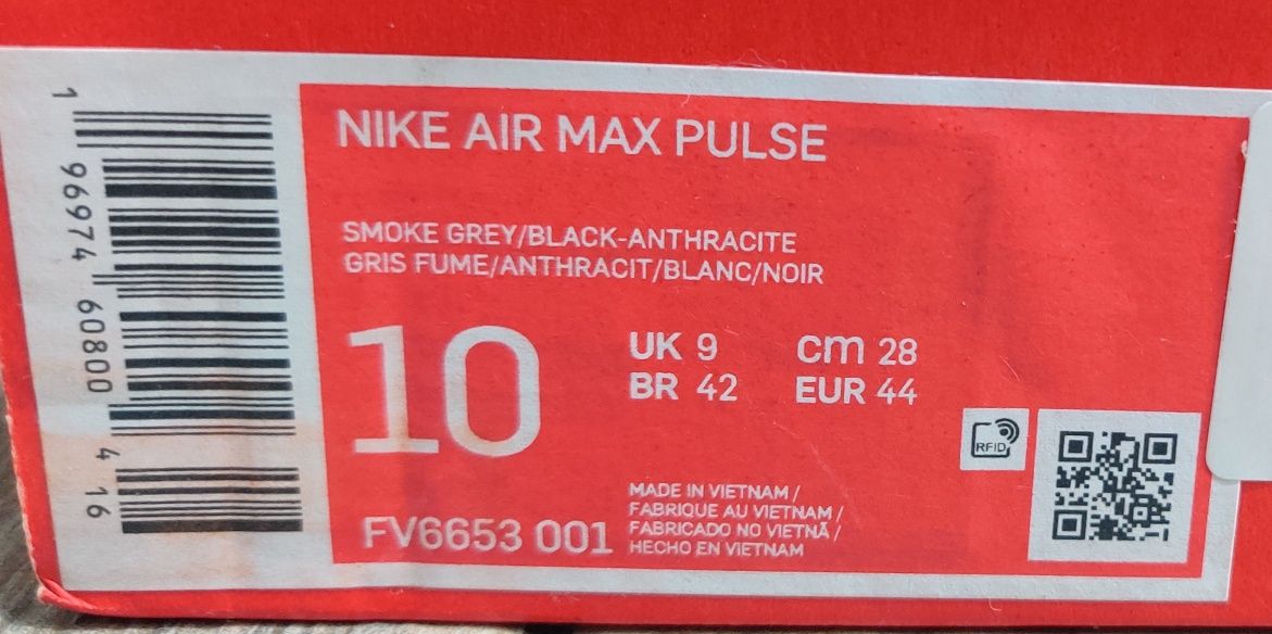 Nike Air Max Pulse M.44 Noi Originali