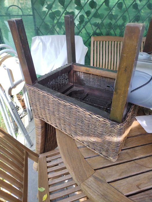 Patru scaune de ratan