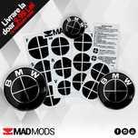 Set Stickere Embleme Negru complet BMW Seria 1 2 3 4 5 6 7 8 X i M