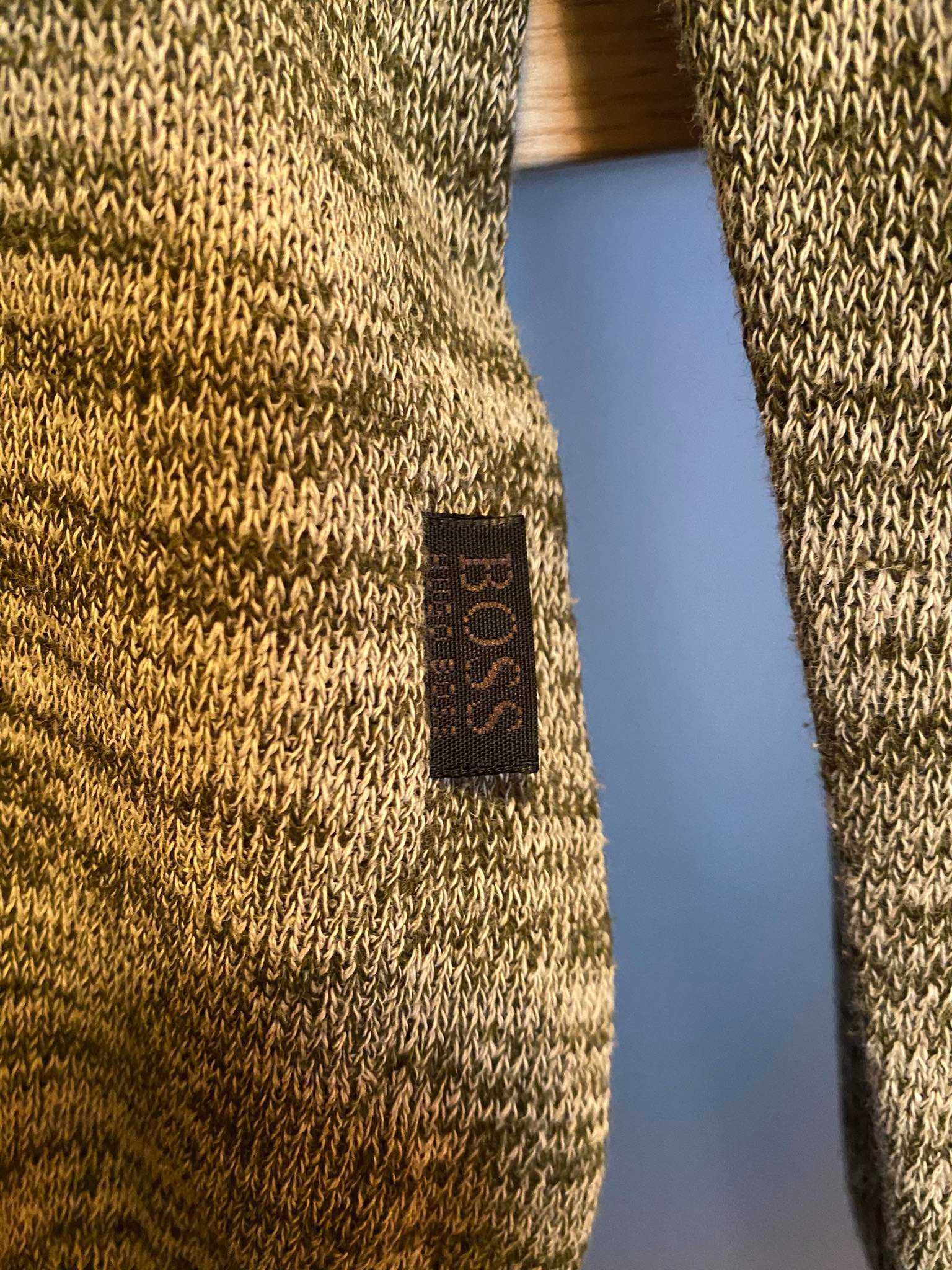 Hugo Boss Мъжка Пролетна Блуза Жилетка Сиво / Черна Размер L