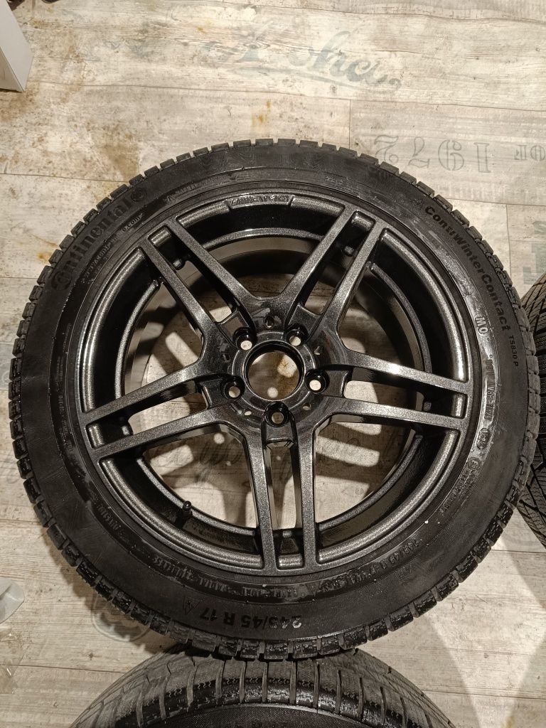 Промо!!!245 45 17 Continental с джанти AMG за Mercedes 17 цола 5 x112